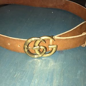gucci cuoio tuscano snake belt